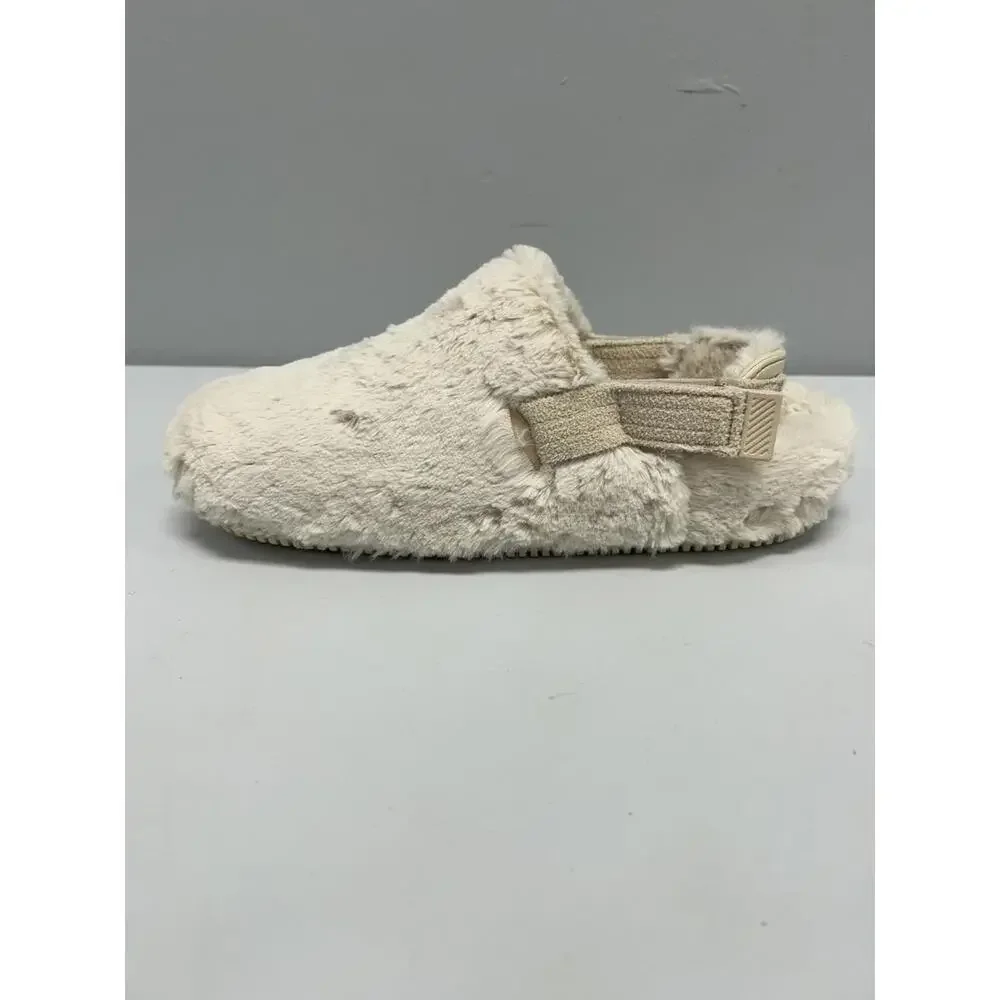Nike Calm Fuzzy Beige Mules